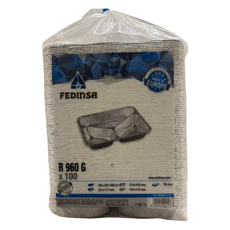 Alubak R819-960G 3vaks hoog 100stuks