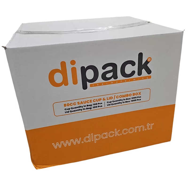 80cc DIPACK Sausbakjes + Deks.1000st.