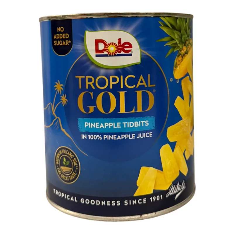 DOLE TROPICAL GOLD  Ananas stukjes 3kg