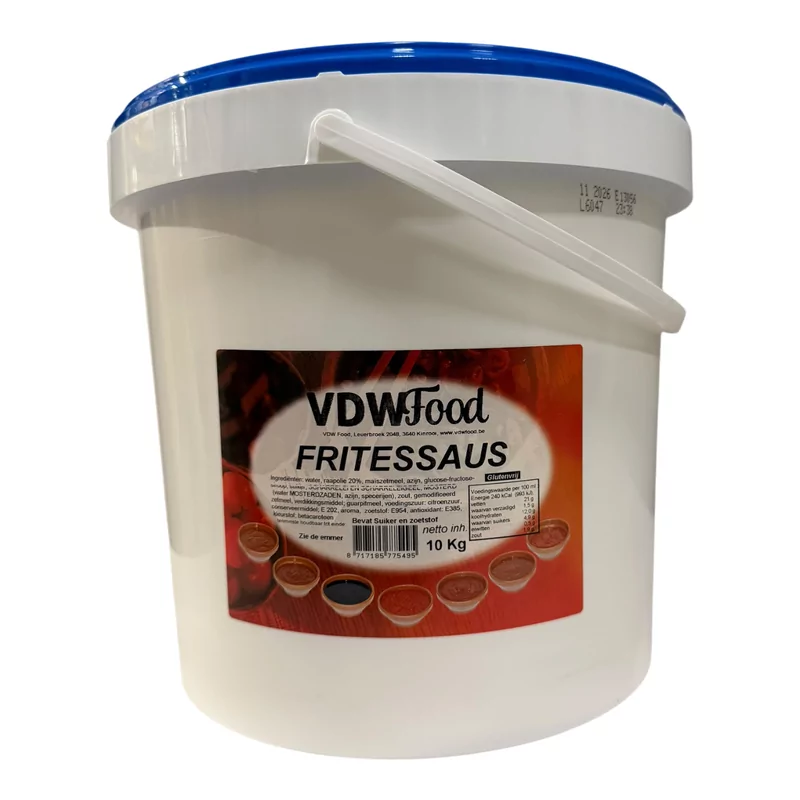 VDW Fritessaus 25% 10lt.