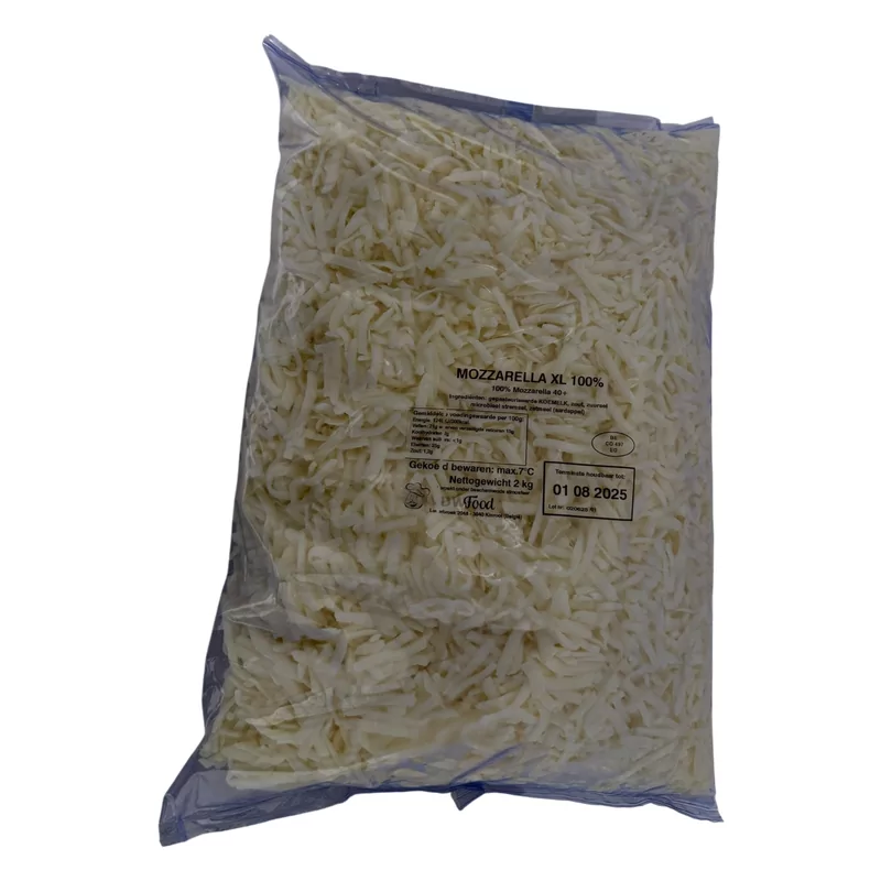 Geraspte mozzarella XL 100%